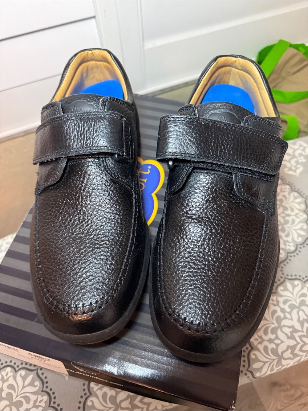 Dr. Comfort Scott Leather Hook & Loop Shoes STK 9210 Men’s 11W